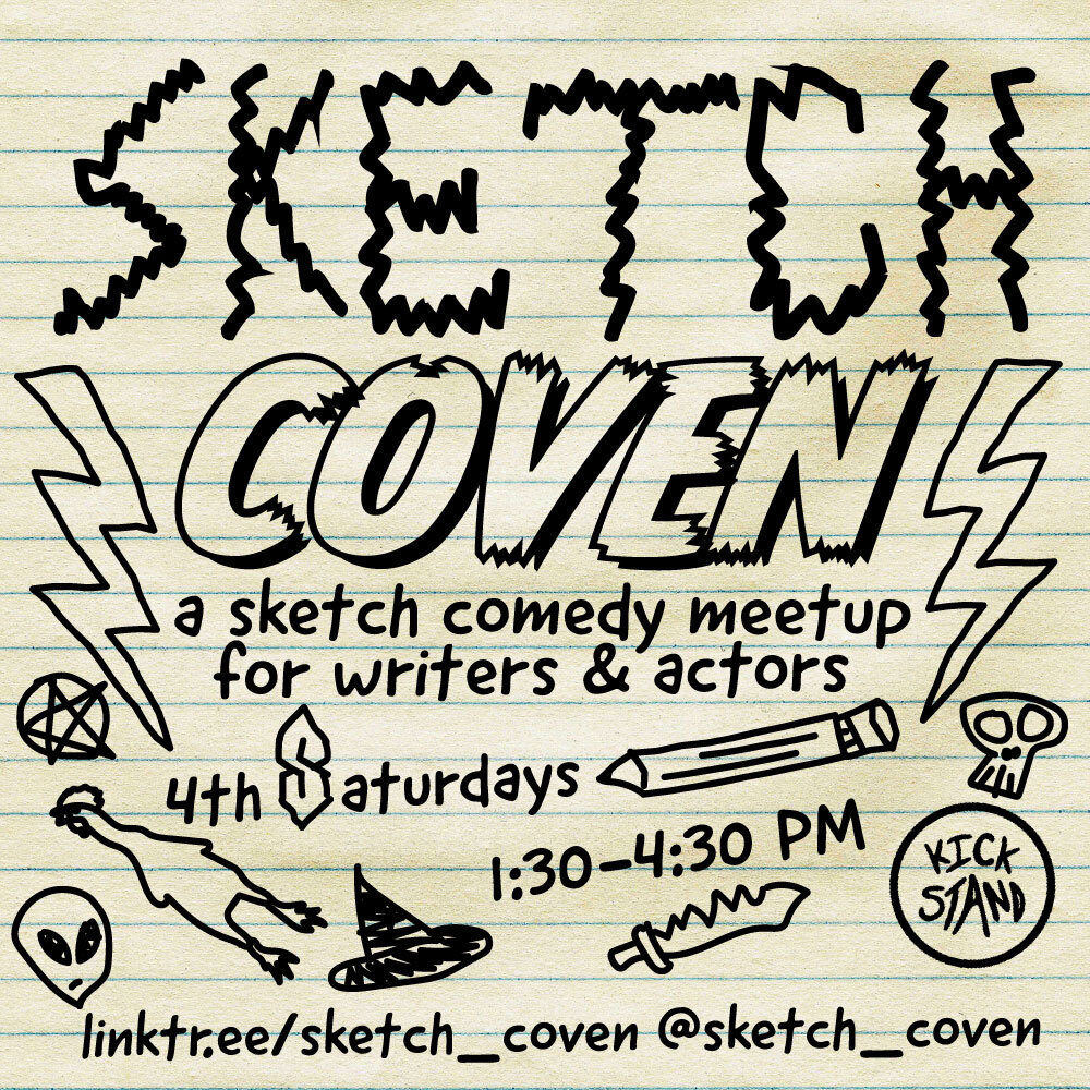 Sketch Coven Meetup for Writers and Actors event artwork
