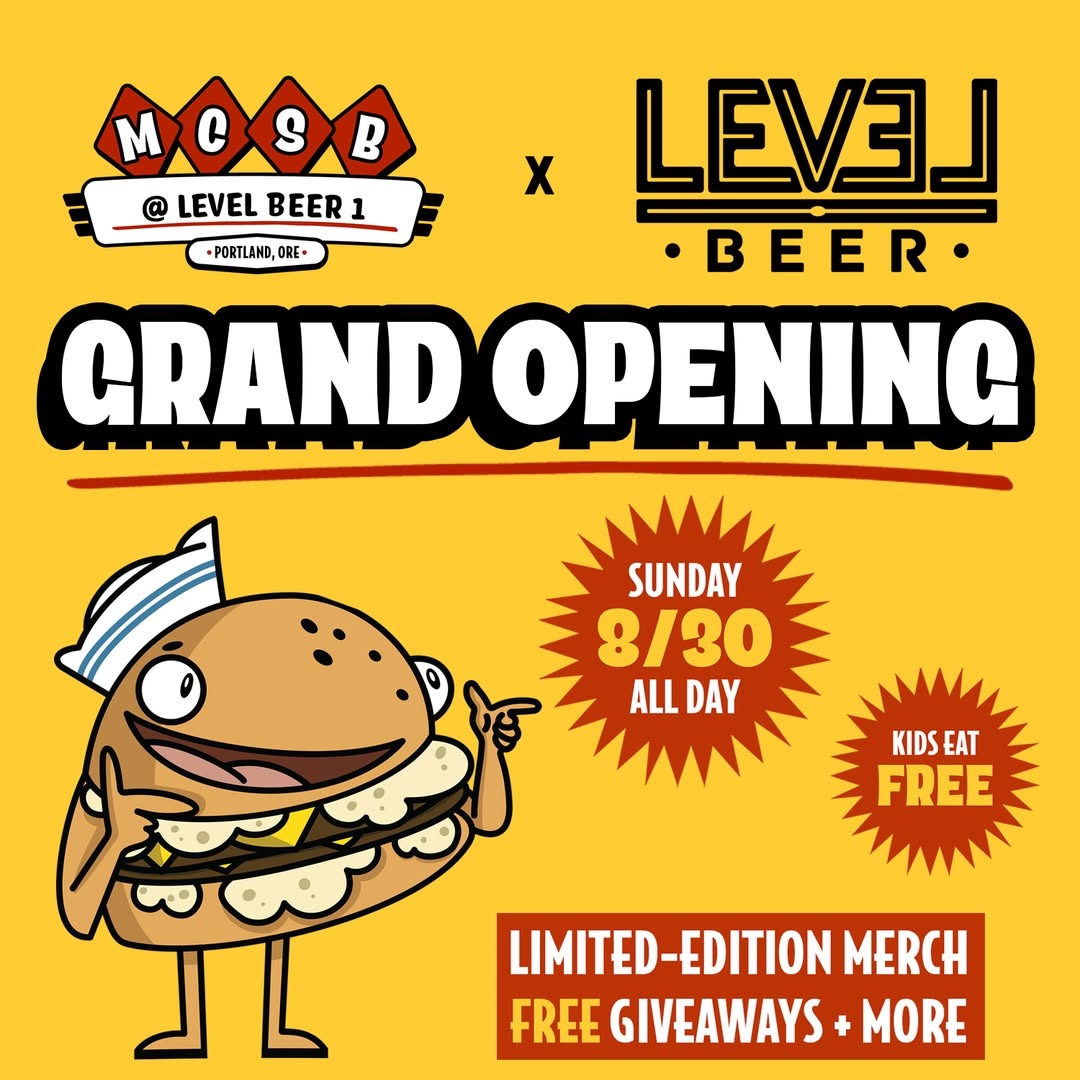 Mid City Smashed Burger; Grand Opening @ Level Beer 1 event artwork