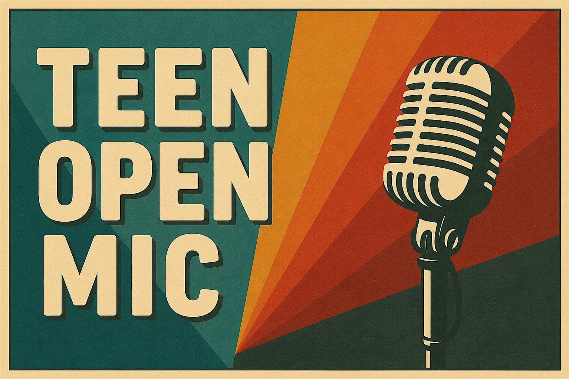 Open Mic for Teens and Young Adults event artwork