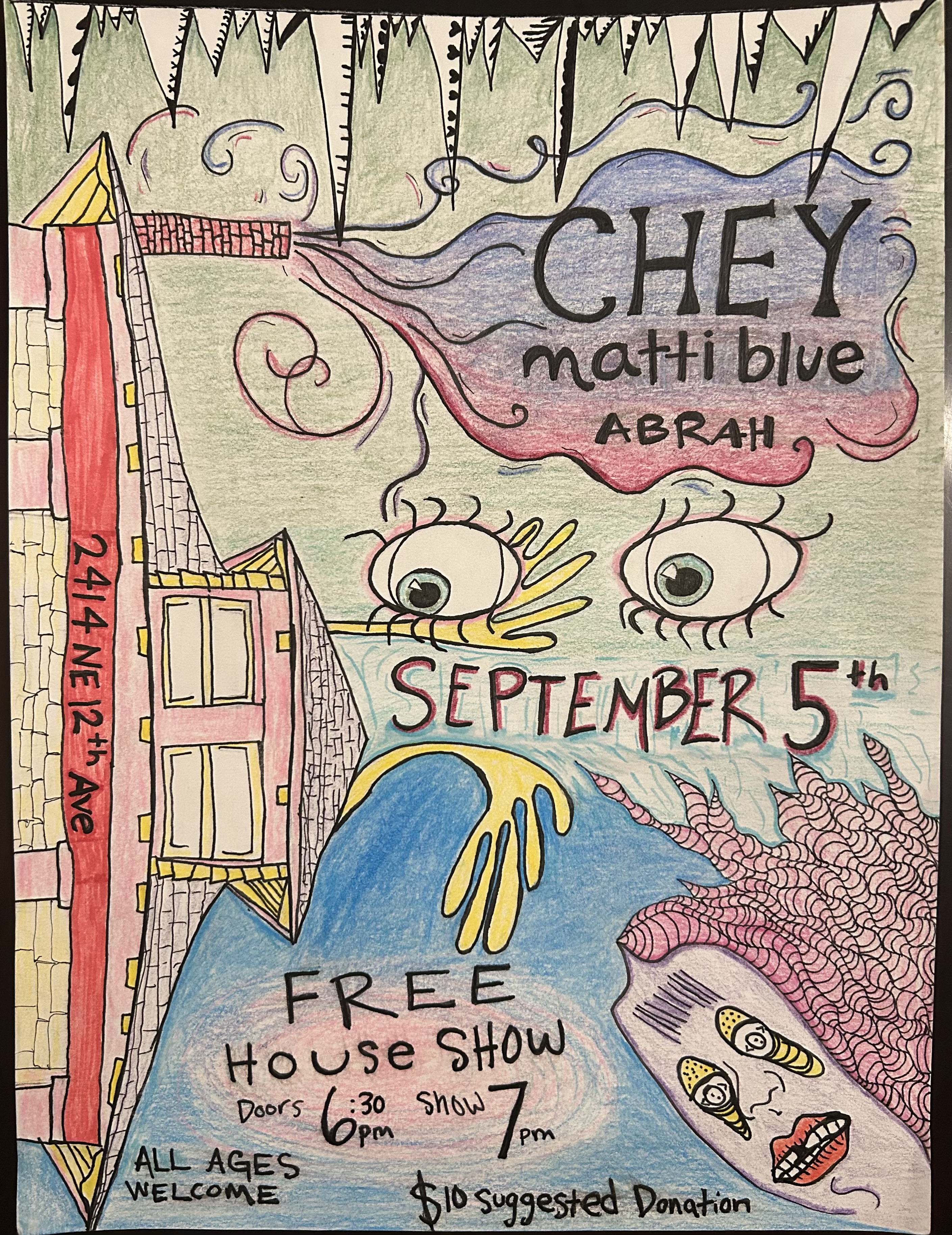 House Show with Chey, mattiblue, & Abrah in NE