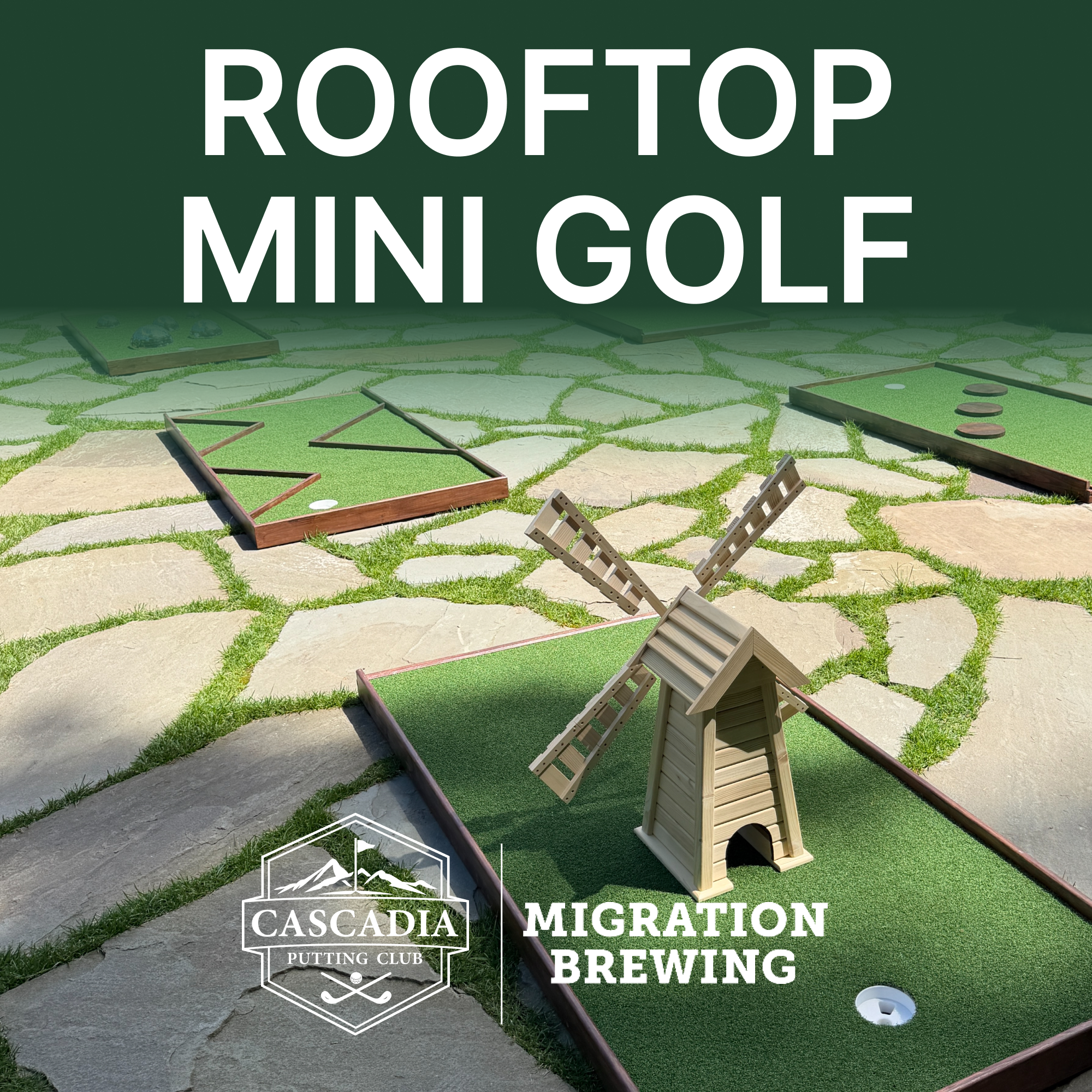 Rooftop Mini Golf with Migration Brewing event artwork