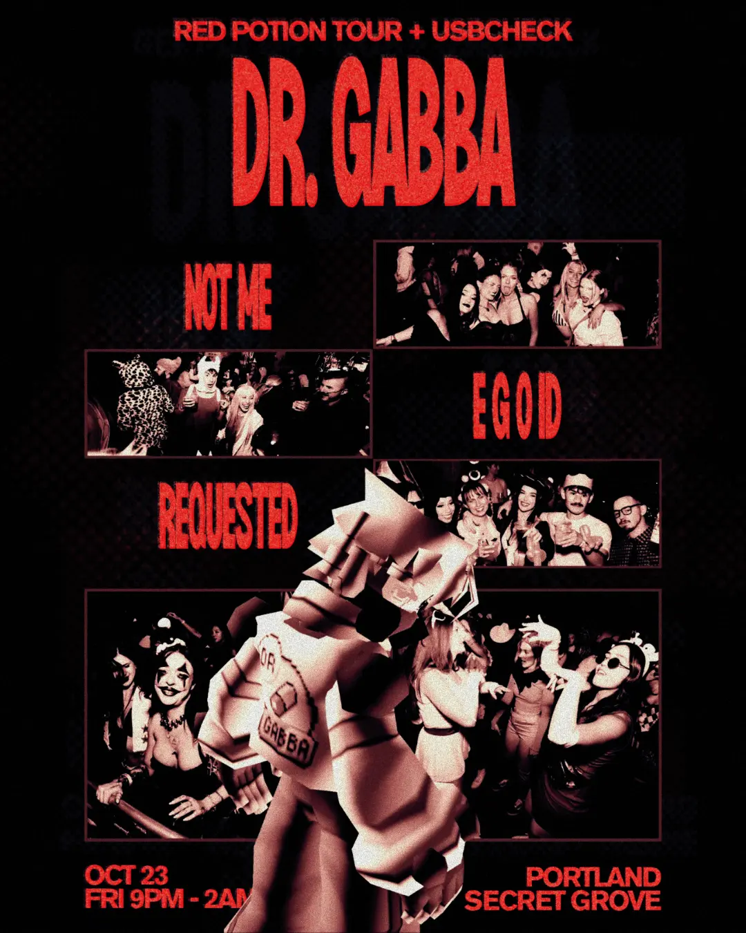 USBCHECK Halloween Special: DR. GABBA event artwork