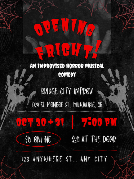 Opening Fright! event artwork