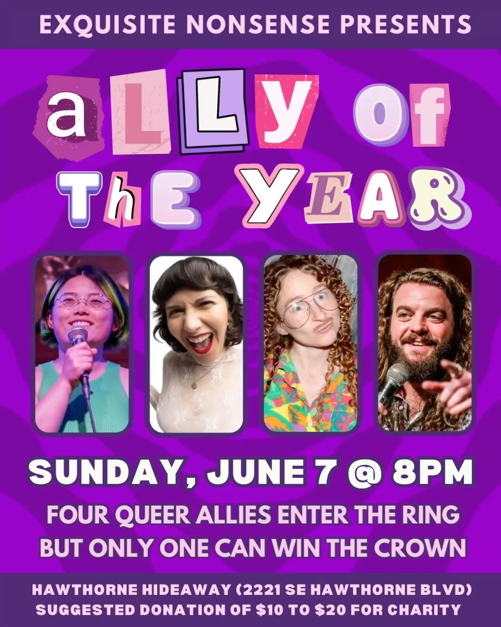 Ally of the Year: Exquisite Nonsense event artwork